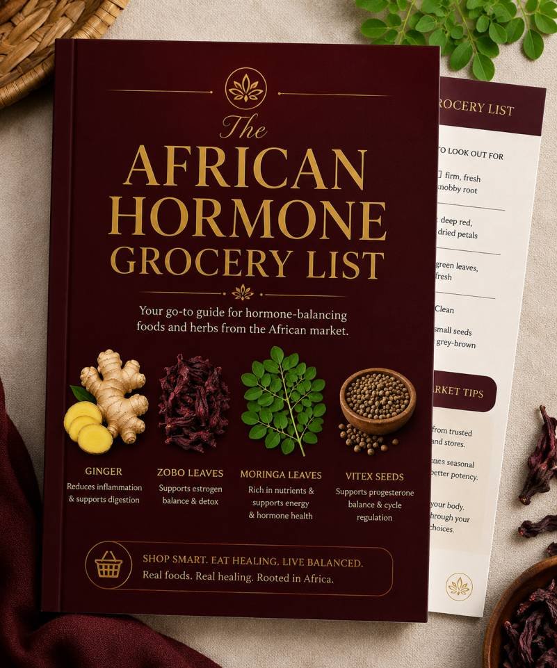 Bonus 1 — African Hormone Grocery List mockup